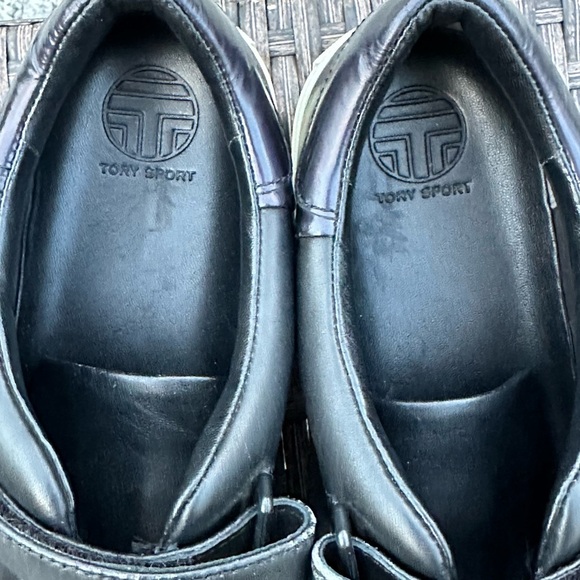 Tory Burch Black and White Velcro Sneakers - Picture 7 of 10